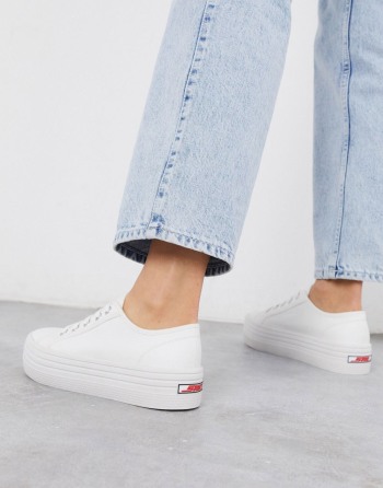 Steve Madden Bobbi Flatform Bijele - Ženske Tenisice | 29670ZFJL